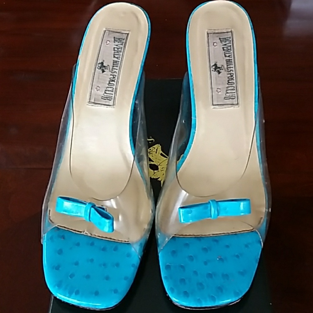 Beverly Hills Polo Club Blue Heels